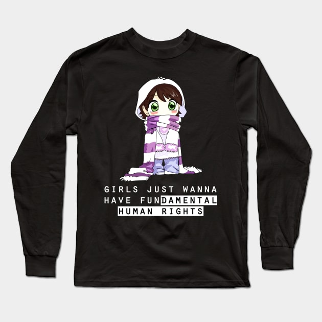 girls just wanna have fundamental human rights Long Sleeve T-Shirt by Horisondesignz